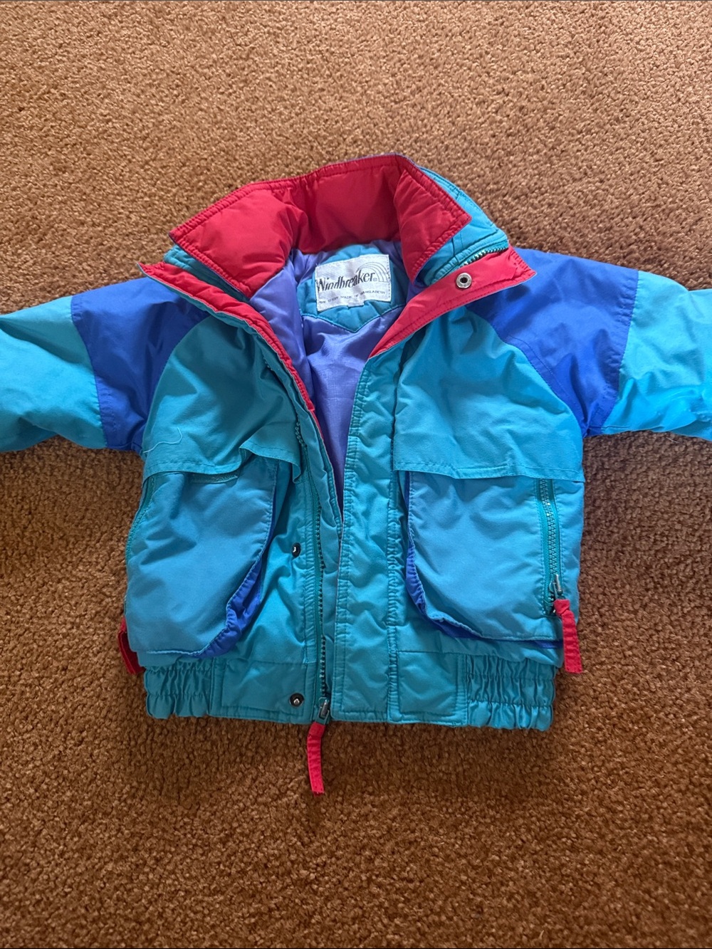 Vintage 1980s puffer windbreaker jacket size 4